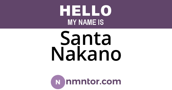Santa Nakano