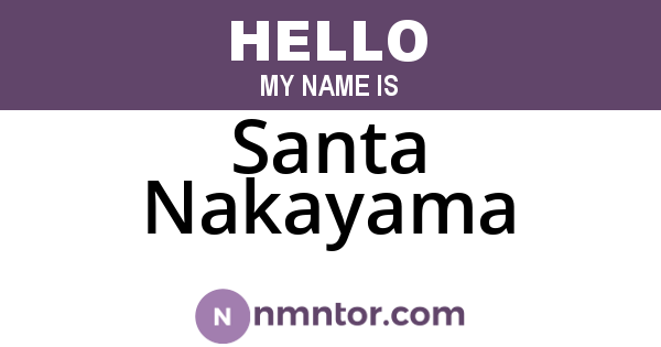 Santa Nakayama