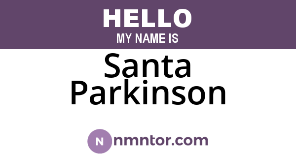 Santa Parkinson
