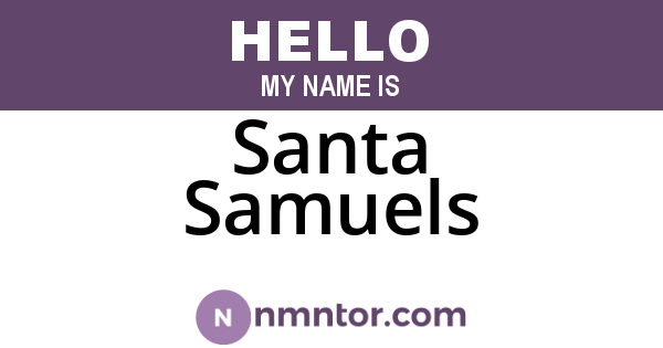 Santa Samuels