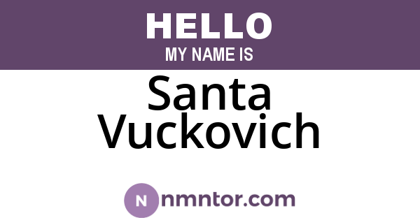 Santa Vuckovich