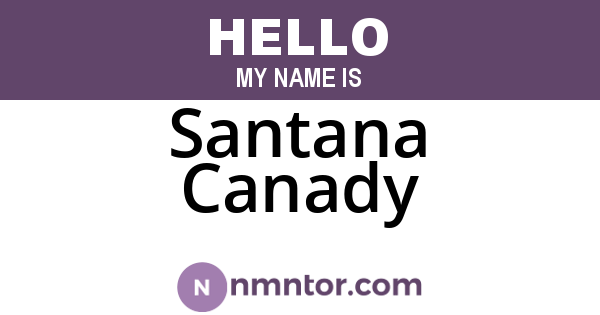 Santana Canady