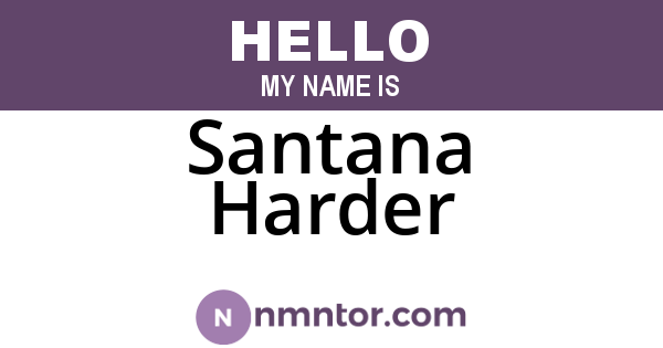 Santana Harder