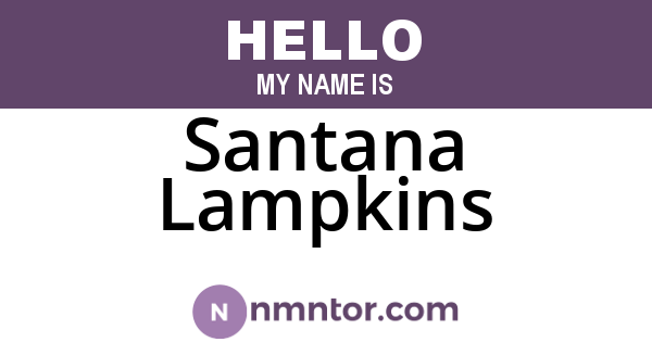 Santana Lampkins