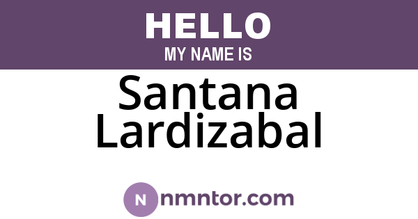 Santana Lardizabal