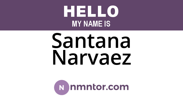 Santana Narvaez