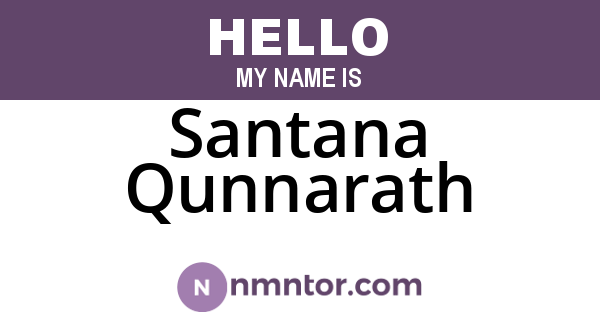 Santana Qunnarath
