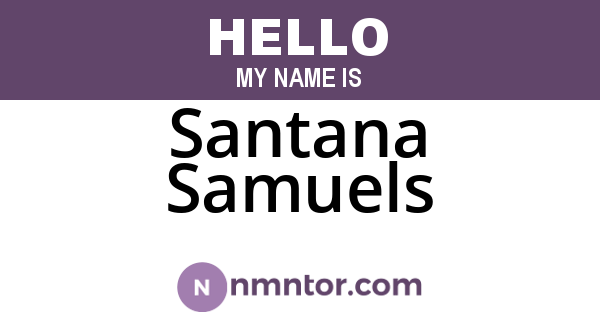 Santana Samuels