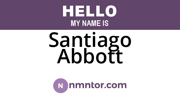 Santiago Abbott