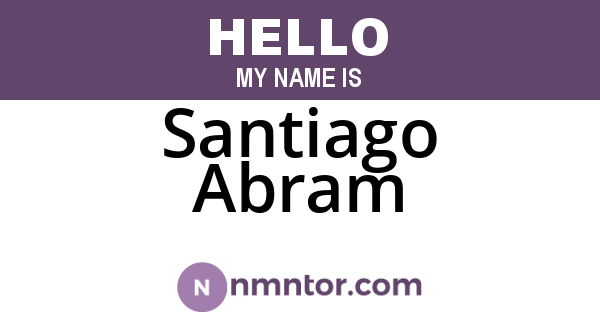 Santiago Abram