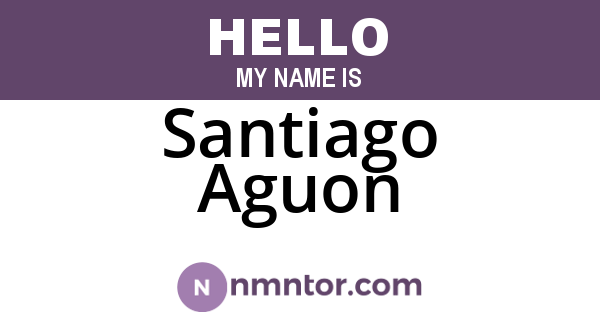 Santiago Aguon
