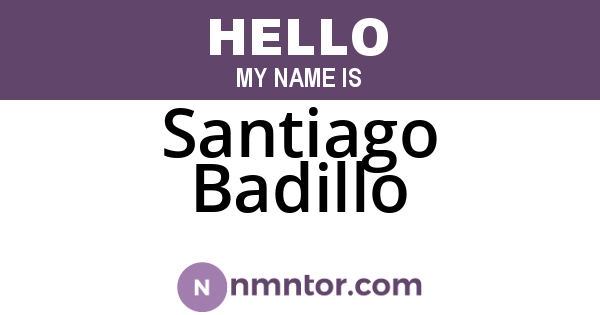 Santiago Badillo