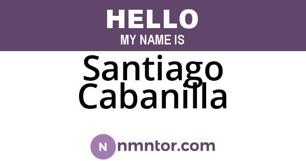 Santiago Cabanilla