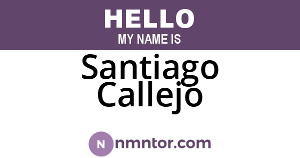 Santiago Callejo