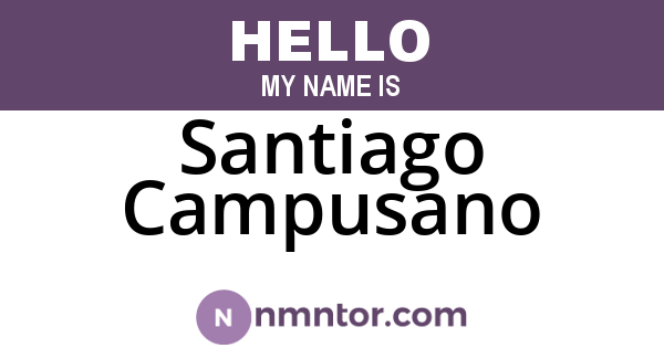 Santiago Campusano
