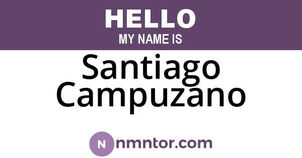 Santiago Campuzano