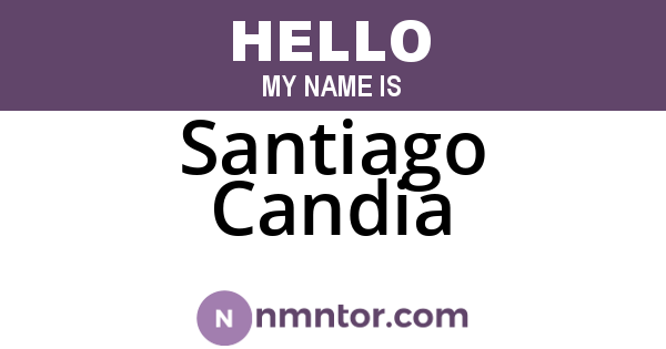 Santiago Candia