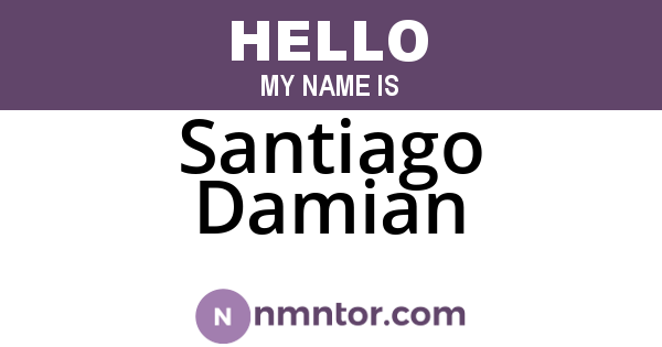 Santiago Damian