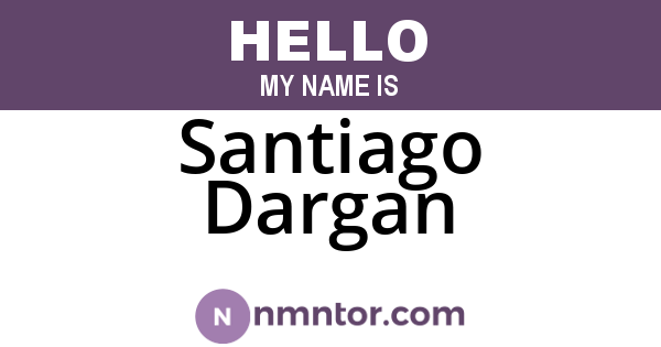 Santiago Dargan