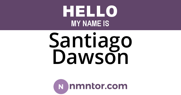 Santiago Dawson