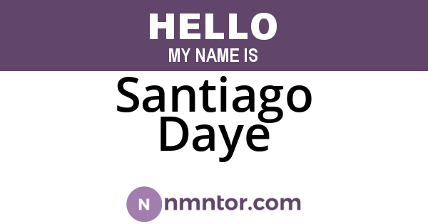 Santiago Daye