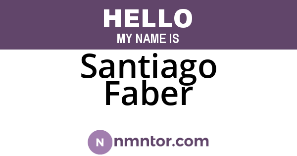 Santiago Faber