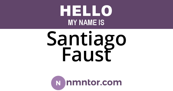 Santiago Faust