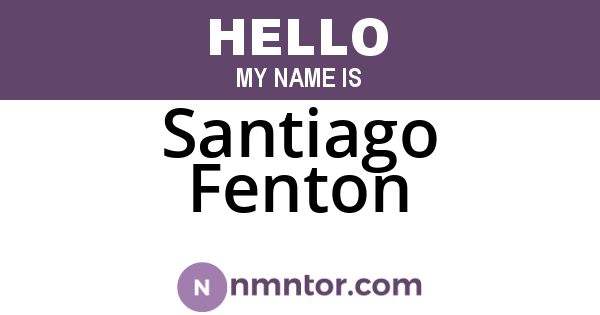 Santiago Fenton