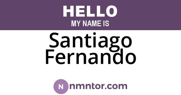 Santiago Fernando