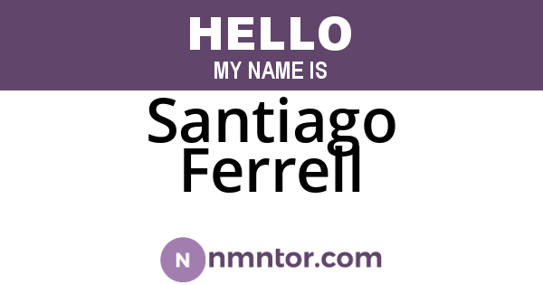 Santiago Ferrell