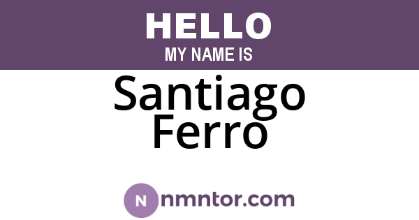Santiago Ferro