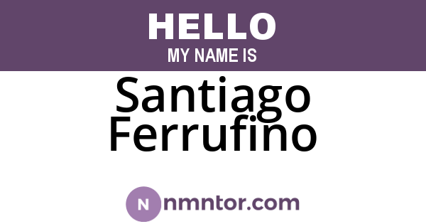 Santiago Ferrufino