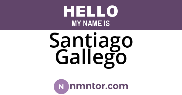 Santiago Gallego