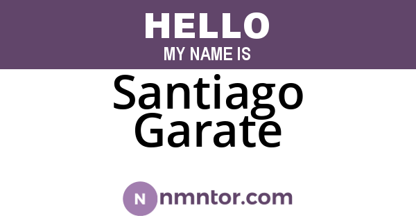 Santiago Garate