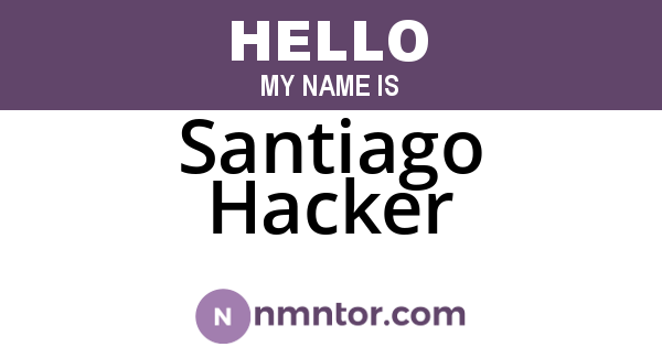 Santiago Hacker