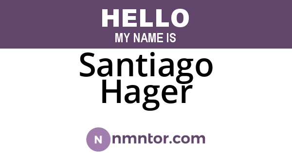 Santiago Hager