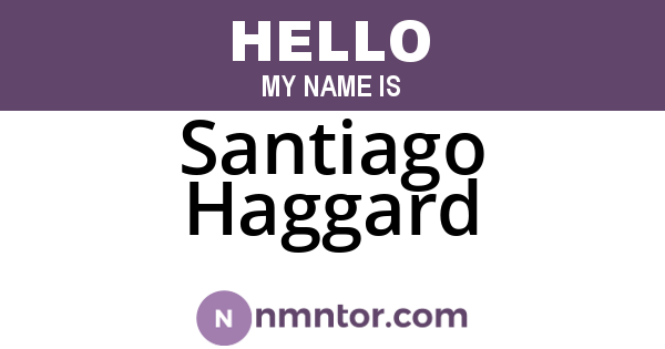 Santiago Haggard
