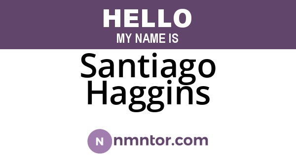 Santiago Haggins
