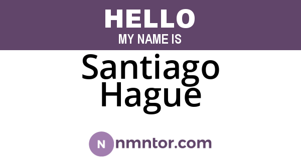 Santiago Hague