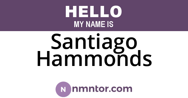 Santiago Hammonds