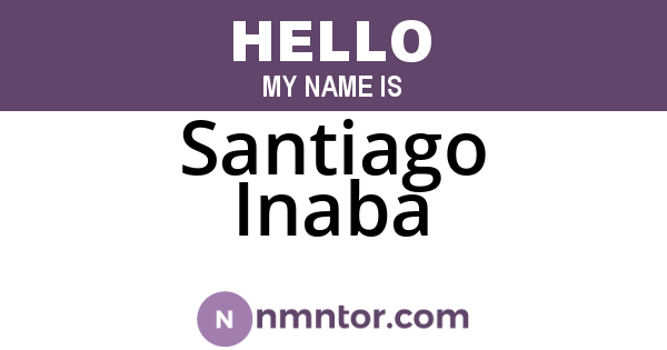 Santiago Inaba