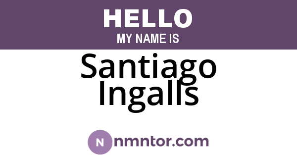 Santiago Ingalls
