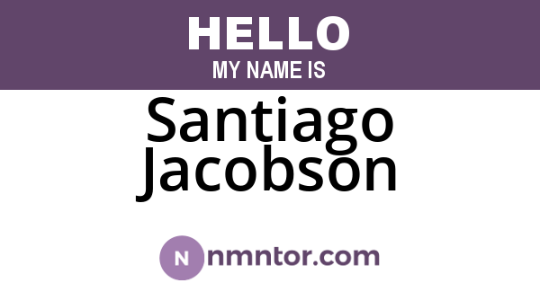 Santiago Jacobson