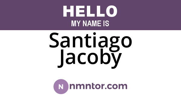 Santiago Jacoby