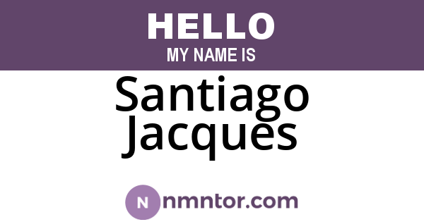 Santiago Jacques