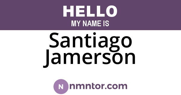 Santiago Jamerson