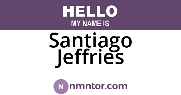 Santiago Jeffries