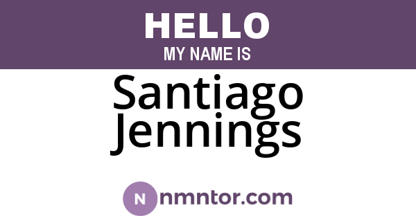 Santiago Jennings