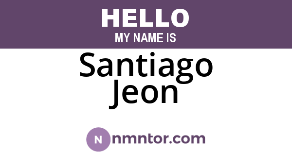 Santiago Jeon