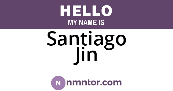 Santiago Jin